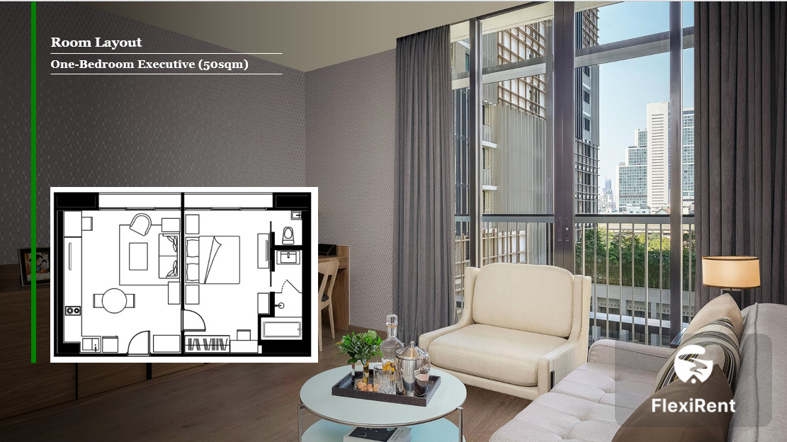 เดอะ พาร์ค แอท เอ็มดิสทริค 1 ห้องนอน (The Park at Em District  One Bedroom Executive) รูปที่ 4