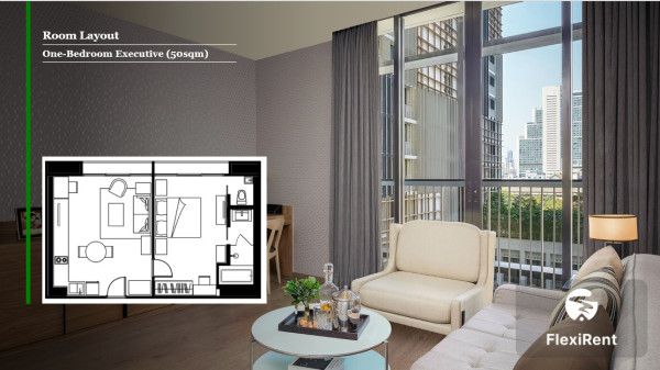 เดอะ พาร์ค แอท เอ็มดิสทริค 1 ห้องนอน (The Park at Em District  One Bedroom Executive) รูปที่ 4